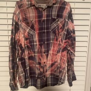 bleach dyed flannel